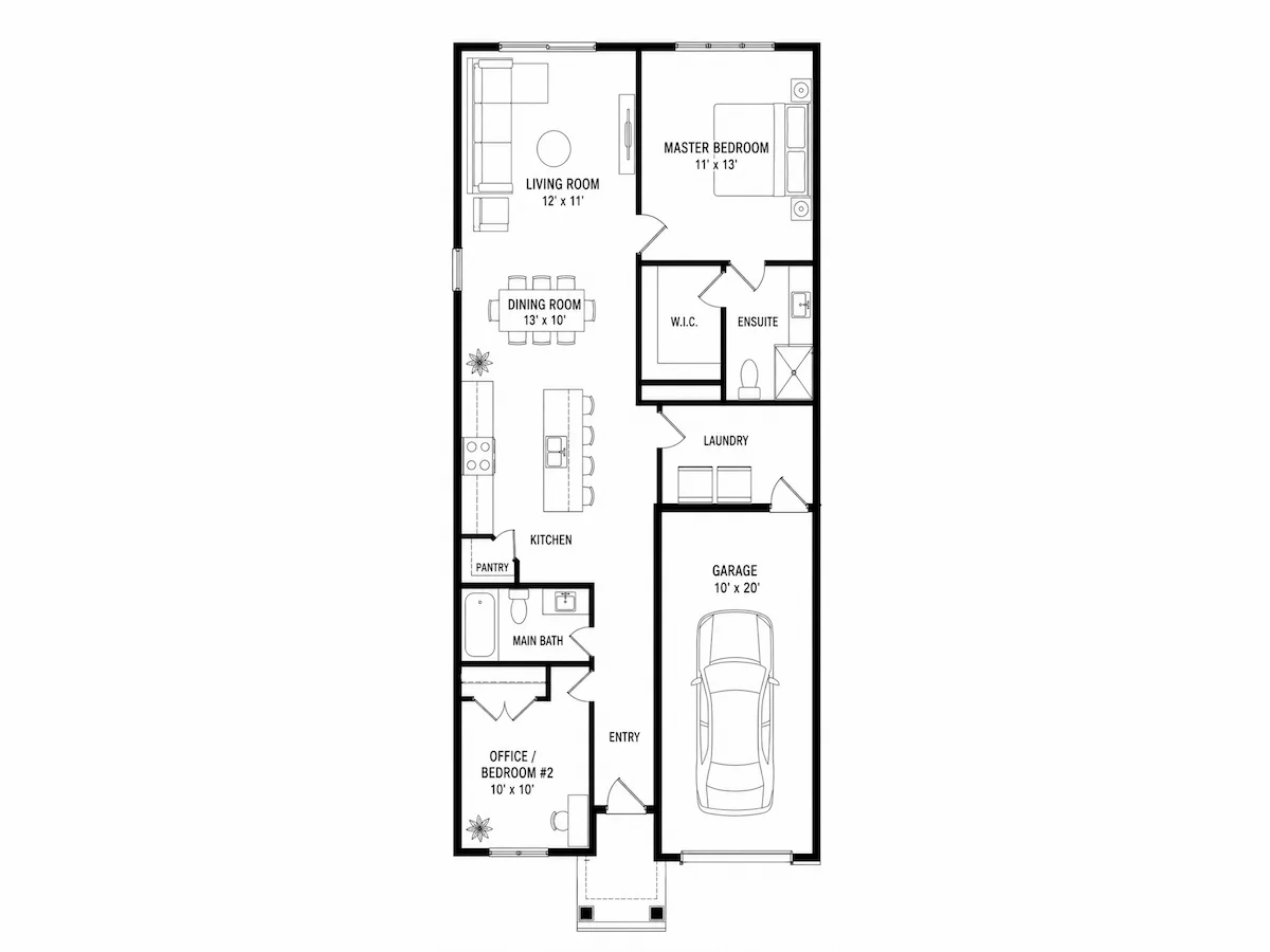 ADAMA Main Floor Plan
